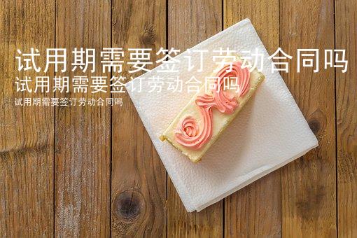 试用期需要签订劳动合同吗