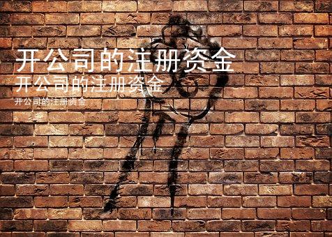 开公司的注册资金