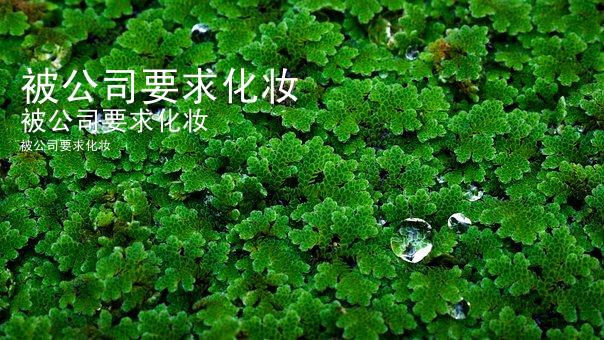 被公司要求化妆