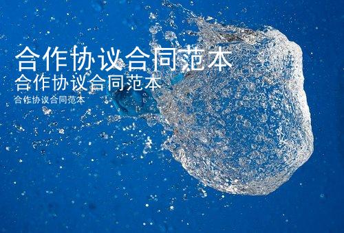 合作协议合同范本