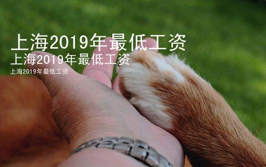 上海2019年最低工资