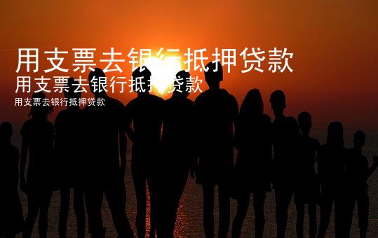 用支票去银行抵押贷款