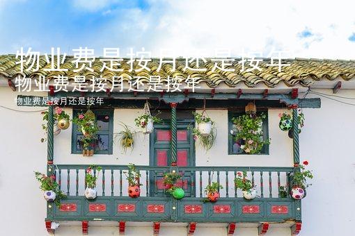 物业费是按月还是按年